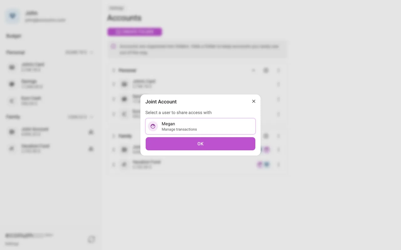 The access-control dialog (desktop)