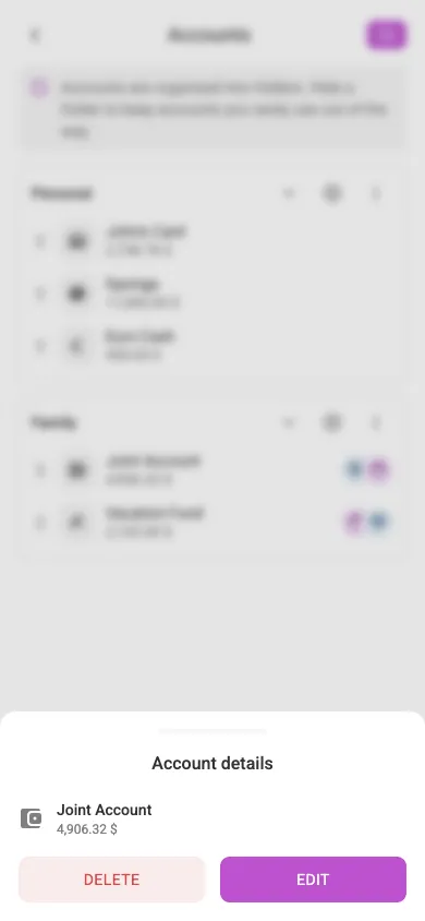 On mobile, manage access from Settings → Shared access (mobile)