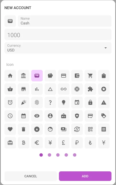 Account creation