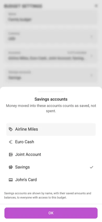 Choosing savings accounts (mobile)